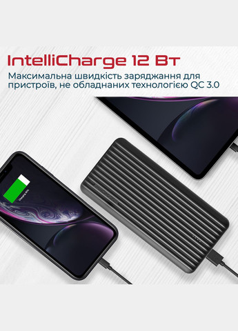 Универсальная мобильная батарея Titan30 Black 30000mAh Promate (315434325)