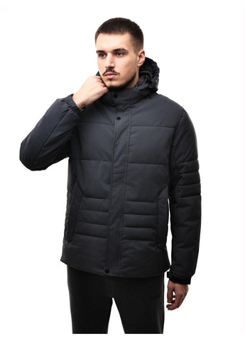 Сіра зимня куртка зимова чоловіча No Brand