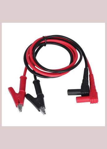 Щупи, кабелі для мультиметра, тестера із затискачем крокодил, роз'єм 4 мм, розкриття 10 мм, 1000В, 20А No Brand (322617355)