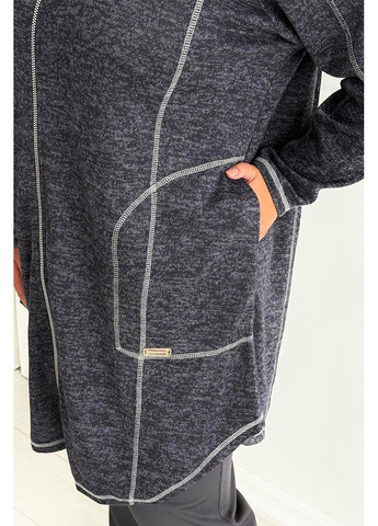 Трикотажний кардиган на блискавці великі розміри з кишенями No Brand 1274 (356885926)