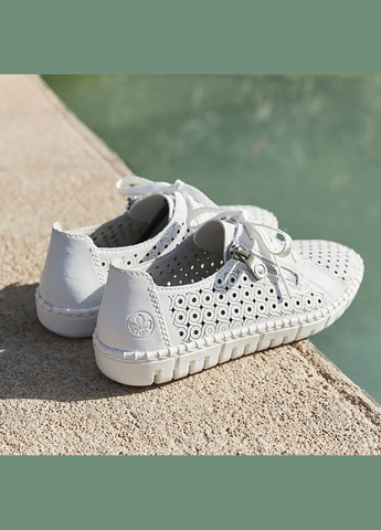 Белые весенние кеды Rieker