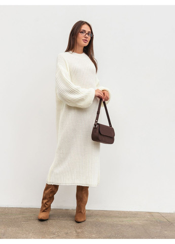 Молочна в'язана сукня Romashka однотонна