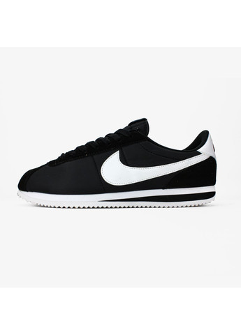 Чорно-білі Осінні кросівки чоловічі і жіночі nike cortez black white | найк кортез чорно-білі No Brand