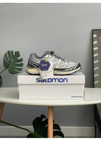 Сірі Осінні кросівки чоловічі і жіночі salomon xt-6 soft ground grey | саломон хт-6 софт граунд сірі No Brand