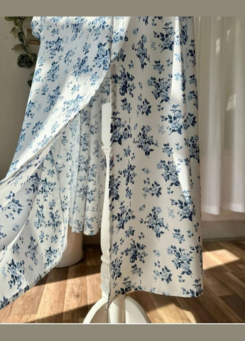 Голубое повседневный женское платье макси Avanti с цветочным принтом