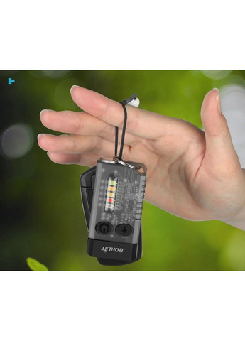 Boruit V10 Фонарик, ультрафиолетовый UV, белый и красный свет, мощный мини фонарь черный No Brand (368717512)
