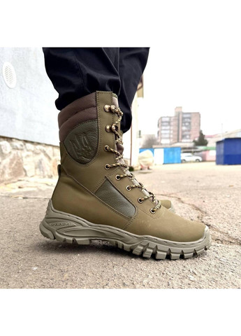 Шкіряні літні Берці Ботинки Тактичні. 36-49р Олива. Посилена п'ята та носок! DSLM-1051 49 No Brand (349513294)