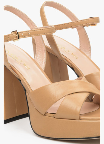 Коричневые босоножки, цвет коричневый Evaluna