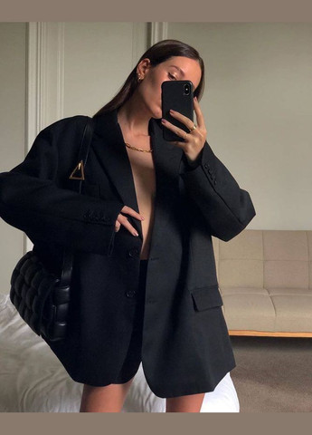 Черный женский пиджак Украина однотонный - всесезон