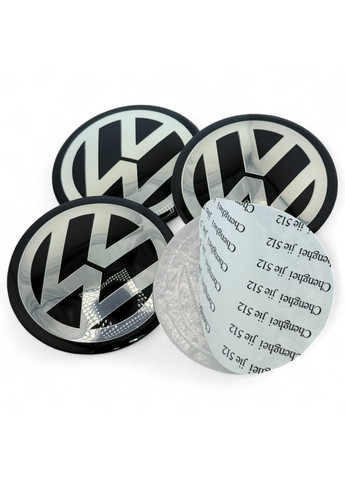 1 штука Наклейка з логотипом Вольцваген 65 мм алюміній + епоксид No Brand (364959019)