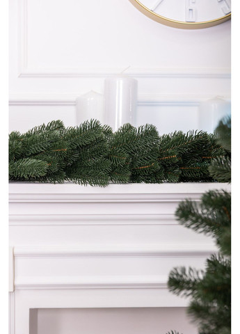 Хвойная гирлянда 2 м зеленая из полиэтилена для новогоднего декора украшение интерьера ProDobro (369133037)