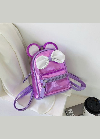 Маленький детский рюкзак Микки Маус с ушками и бантиком, мини рюкзачок для девочек блестящий с ушами (BRT) Brettani (362412045)