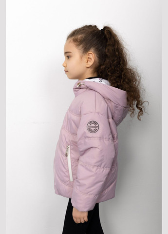 Комбінована демісезонна двостороння куртка пудрово - молочний Cvetkov Веста