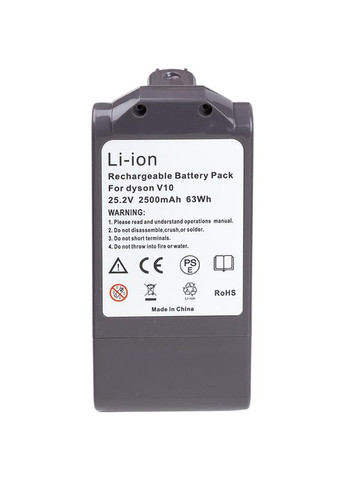 Аккумулятор для пылесоса Dyson V10 25.2V 2.5Ah Li-ion (JYX-DYS-LV10) PowerPlant (332006495)