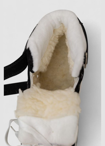 Кроссовки женские зимние на меху Ager Кроссовки чёрно-белые зима (318561212)