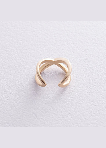 Сережка - каффа в жовтому золоті с06376 Oniks (266411403)