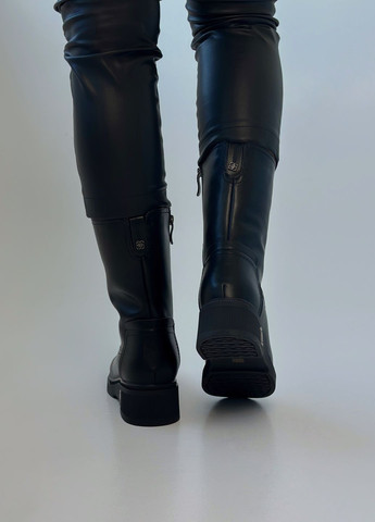 Зимние ботинки женские зимние кожаные на платформе Respect