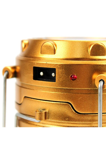 Фонарь аккумуляторный LED лампа JH-5800T с павербанком и солнечной панелью золотистий (1756375680) No Brand (335008809)