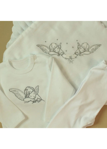 Набір для хрещення Ангелик для хлопчика Білий Boka (370287209)