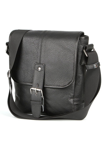 Кожаная сумка кросс боди мужская мессенджер через черное плечо 00853 Shvigel (329197461)