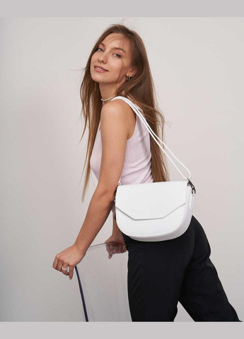 Жіноча біла сумка клатч через плече «Ірис» з екошкіри WeLassie (298568060)