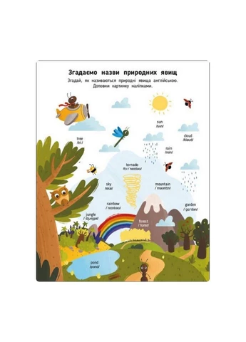 Навчальний зошит English for kids: My Funny ABC Sticker Book 20904 з наклейками Ranok Creative (308997591)