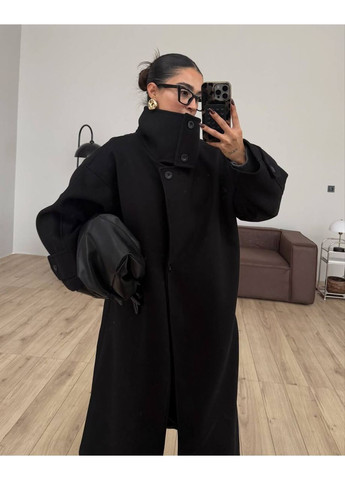 Чорне зимнє Жіноче зимове пальто No Brand