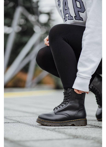 Черевики жіночі Dr.Martens 1460 Black Доктор Мартінс (Хутро) No Brand (366322945)