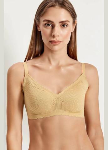 Светло-желтый демисезонный комплект белья из микрофибры Anabel Arto 7082-074/7082-23 pear