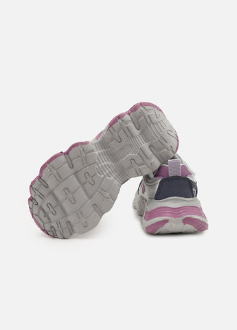 Серебряные демисезонные кроссовки для девочки, на плоской подошве цвет серебристый cb-00273819 Kimboo