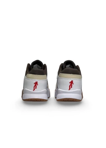 Комбіновані кросівки чоловічі nike демісезон No Brand Air Jordan x Travis Scott “Cut The Check” White Brown Gum