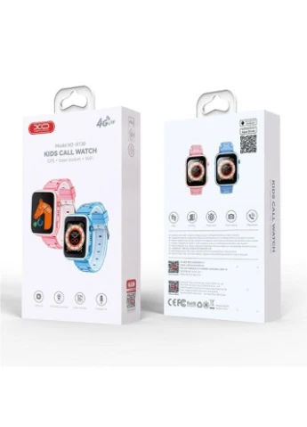 Детские Смарт Часы XO H130 4G GPS Синий No Brand (391217201)