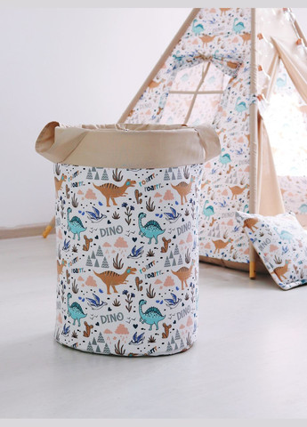 Детский вигвам Динозаврики с ковриком + корзина для игрушек + подвесная качеля. Полный комплект! No Brand (316256776)