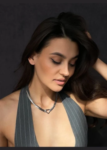 Кольє "Steel Chain" Le'Perle (329756102)