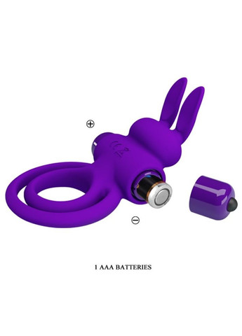 Подвійне ерекційне кільце з вібростімуляцією клітора "Vibrant penis ring III" LyBaile (302227254)