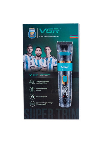 Машинка для стрижки профессиональная Синий V-695 (A-034323) VGR (364550734)