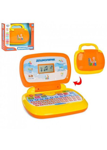 Дитячий комп'ютер Ноутбук навчальний та ігровий ДОШКОЛЯРИК Українською мовою, 8 навчальних режимів Limo Toy (360544332)