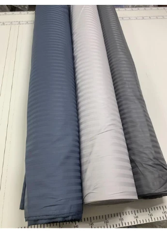 Постельное белье GREY, сатин страйп LUX Полуторный размер, наволочки 70/70 No Brand (364216126)