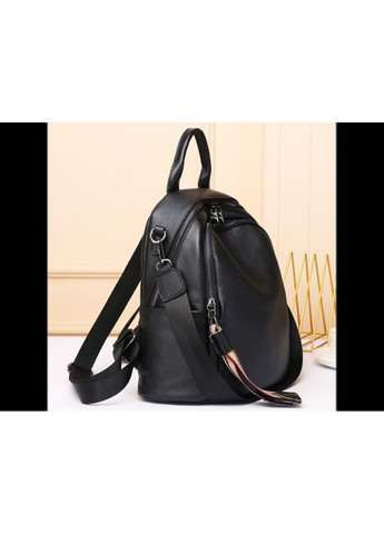Шкіряний жіночий рюкзак міський чорний Leather 6711 Olivia (336551813)
