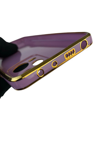 Чехол для Redmi Note 12 Pro 5G с кольцом-подставкой с золотой окантовкой редми нот 12 про черничный gs1 Xiaomi (366228517)