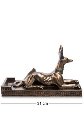 Статуэтка-держатель для бутылки Анубис - знаток целебных трав 31 см 1906365 Veronese (302239425)