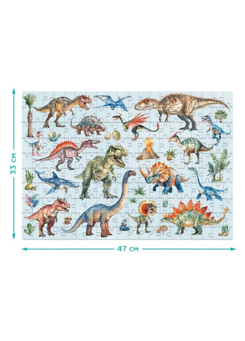 Пазл Монтессорі Динозаври, 200 елементів Dodo (364689264)