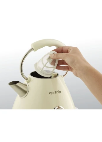 Электрочайник 17л, пластиковый, кремовый Gorenje (381188625)