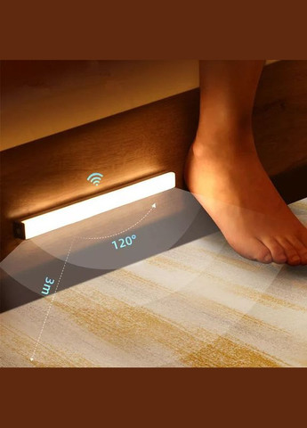 Світильник з акумулятором та датчиком руху 6000K USB 5V довжиною 30 см на 21 лед лампу No Brand (316471845)