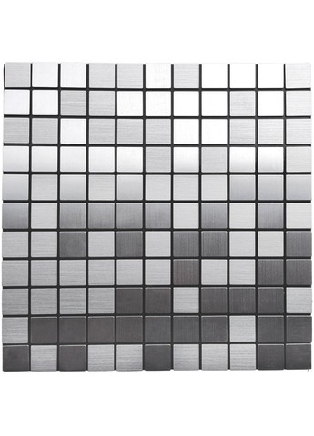 Самоклеящаяся алюминиевая плитка серебряная мозаика 300х300х3мм SW-00001167 (D) Sticker Wall (292564757)