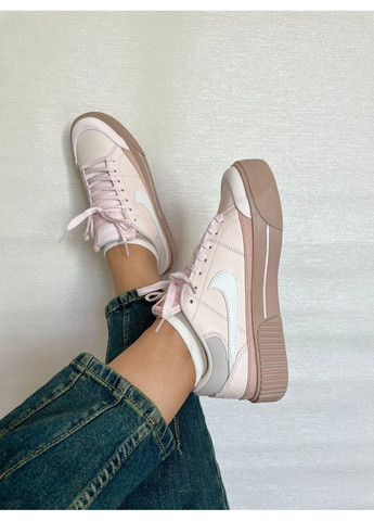 Розовые демисезонные кроссовки мужские nike court legacy lift pink найк коурт легаси No Brand