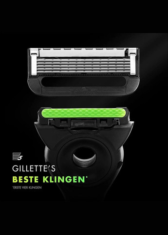 Станок для бритья мужской (бритва) с подставкой на стену silver Gillette labs (322931818)