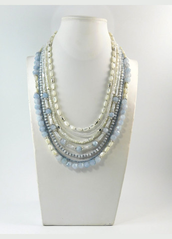Ожерелье "Морская лазурь" Аквамарин, Перламутр Fursa fashion (329688900)