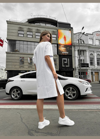 Білий жіноча сукня базова -, білий Reload