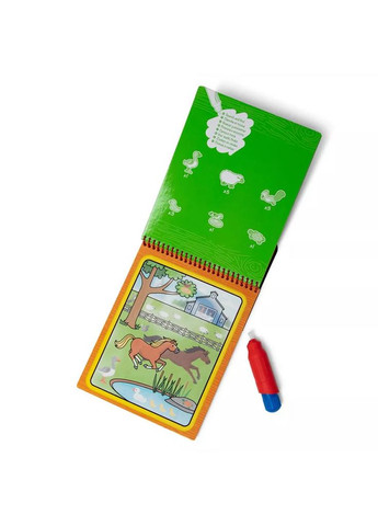 Водная раскраска с ручкой Water WOW Ферма (SM93200/6074888) Melissa & Doug (362538525)